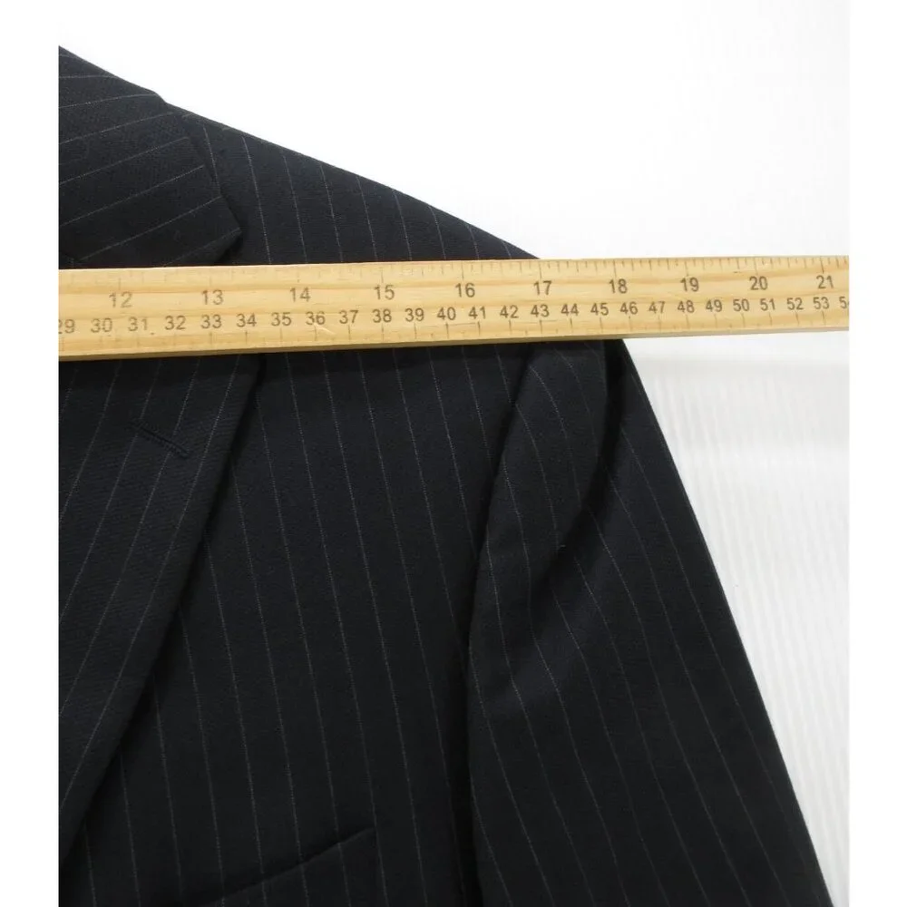 Jack Victor Sport Coat 38 Wool Blazer Striped Classic Y2K Jacket Union